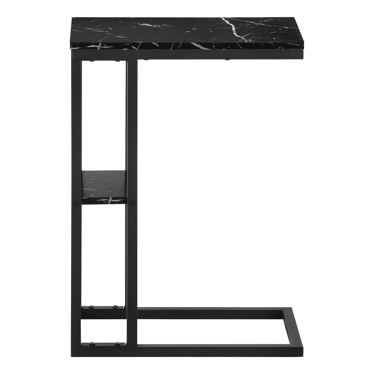 Accent Table, C - Shaped, Marble Look Contemporary & Modern Convenient Design by Couch.com