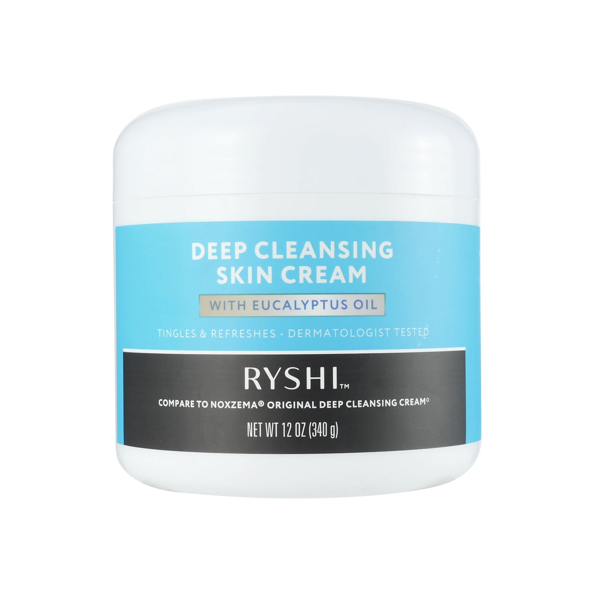 Deep Cleansing Skin Cream with Eucalyptus Oil – Invigorating Facial Cleanser | Dermatologist Tested | 12 oz (340 g) by Pursonic