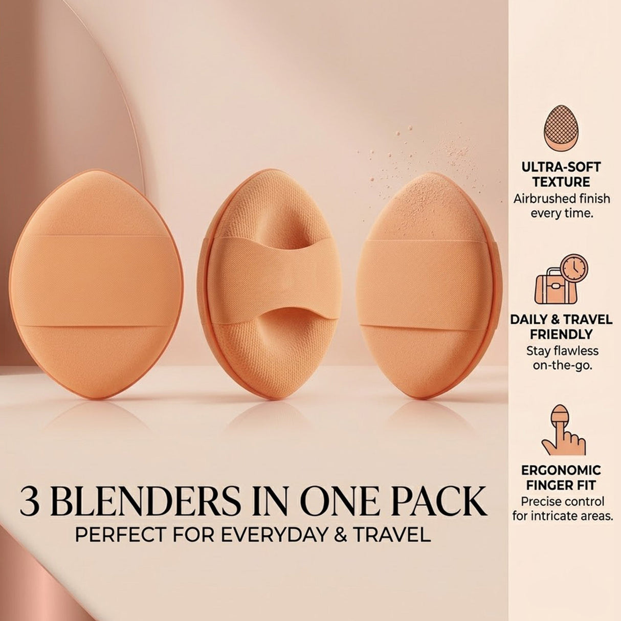 Finger Beauty Blenders: 3 Pack