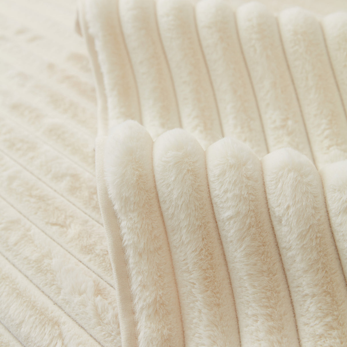 Winter Thickened Rabbit Plush Non-slip Sofa Cushion, Faux Fur Fluffy Furniture Protector