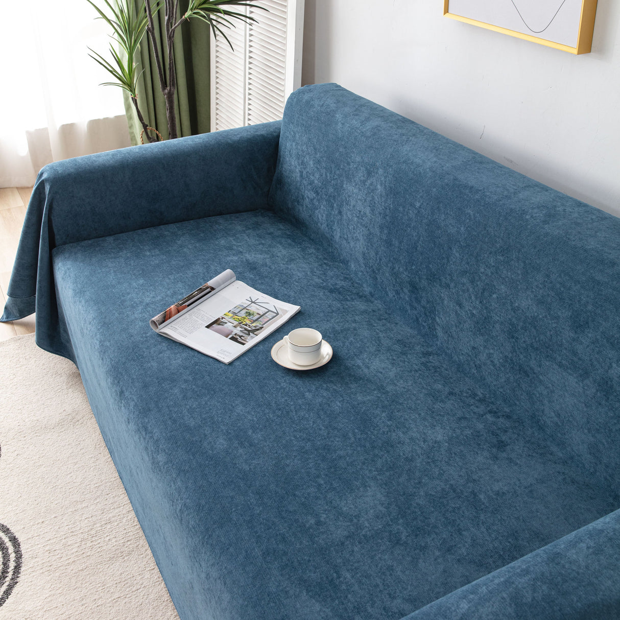 Waterproof Scratch-Resistant Furniture Covers for Pets, Non-Slip Couch Cover Throw