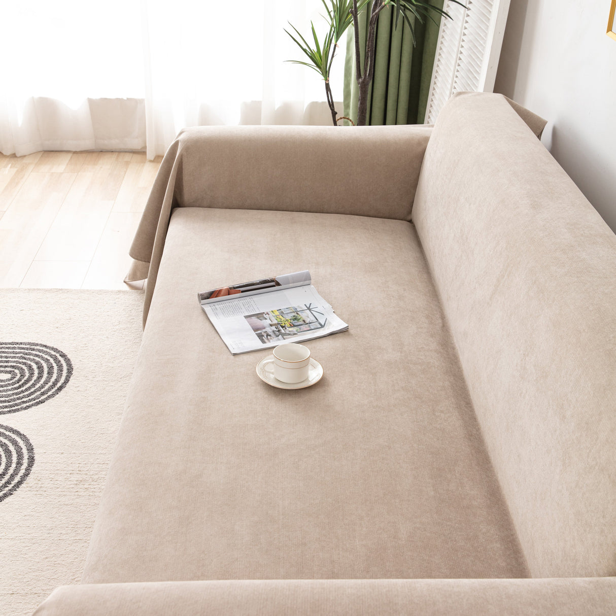 Waterproof Scratch-Resistant Furniture Covers for Pets, Non-Slip Couch Cover Throw