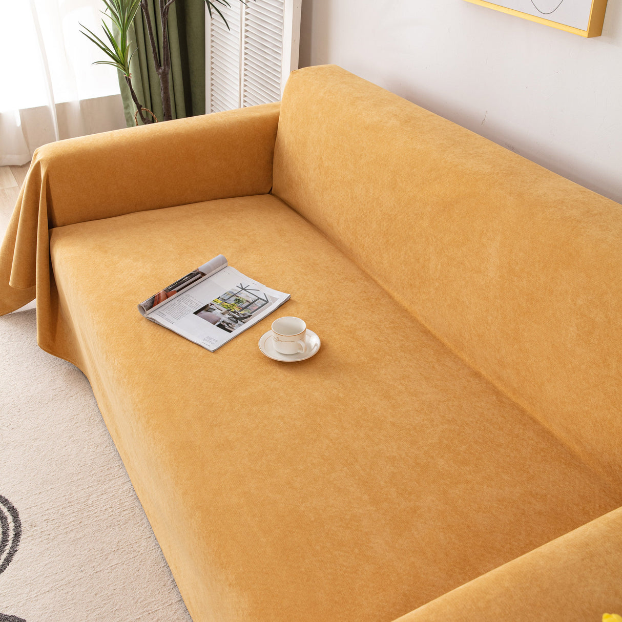 Waterproof Scratch-Resistant Furniture Covers for Pets, Non-Slip Couch Cover Throw