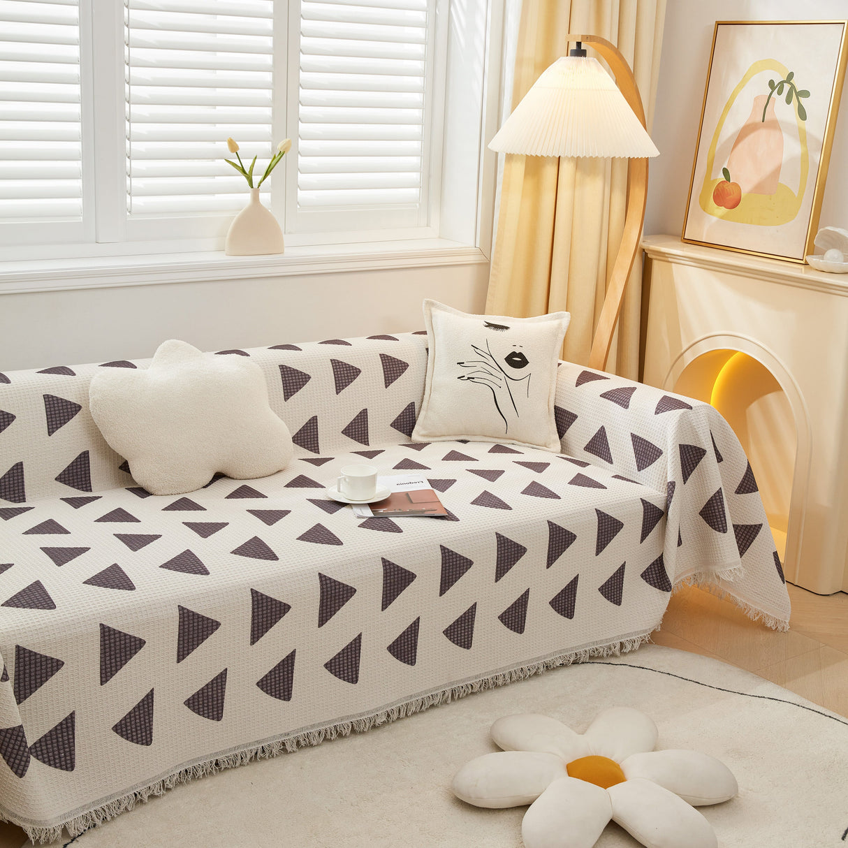 High-Quality Fabric Non-Slip Sofa Cover Throw, Throw Blankets for Couch, Furniture Covers for Pets