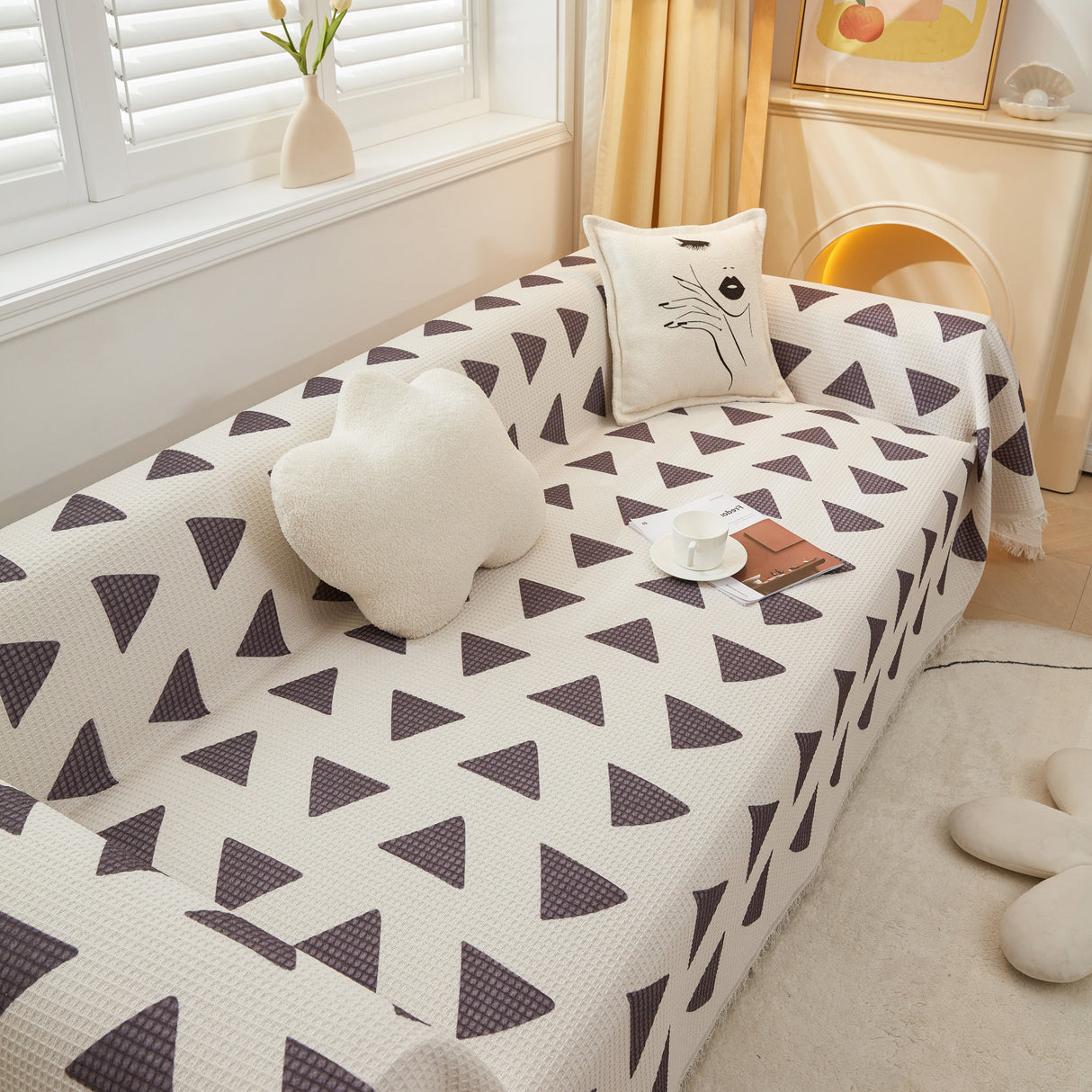 High-Quality Fabric Non-Slip Sofa Cover Throw, Throw Blankets for Couch, Furniture Covers for Pets