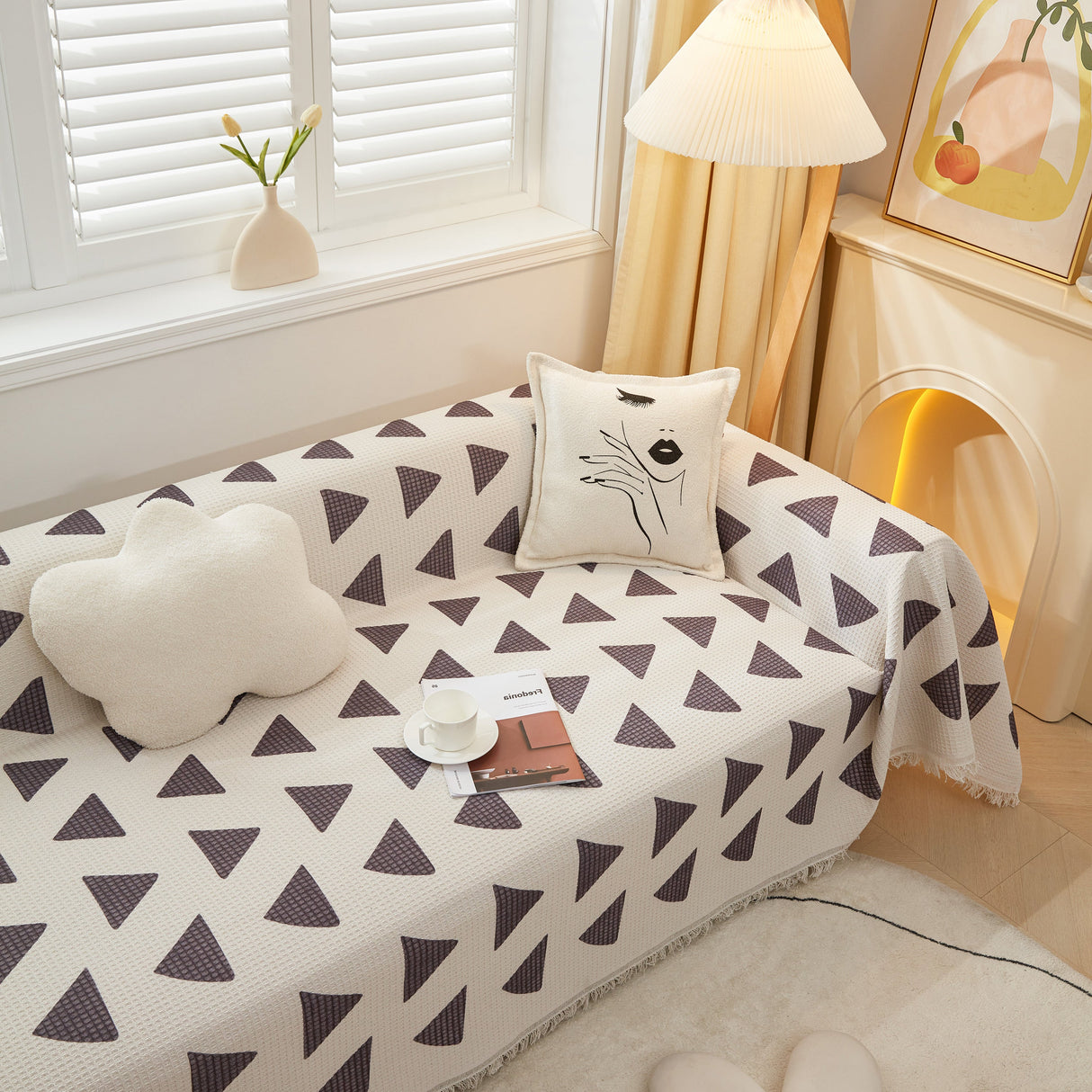 High-Quality Fabric Non-Slip Sofa Cover Throw, Throw Blankets for Couch, Furniture Covers for Pets