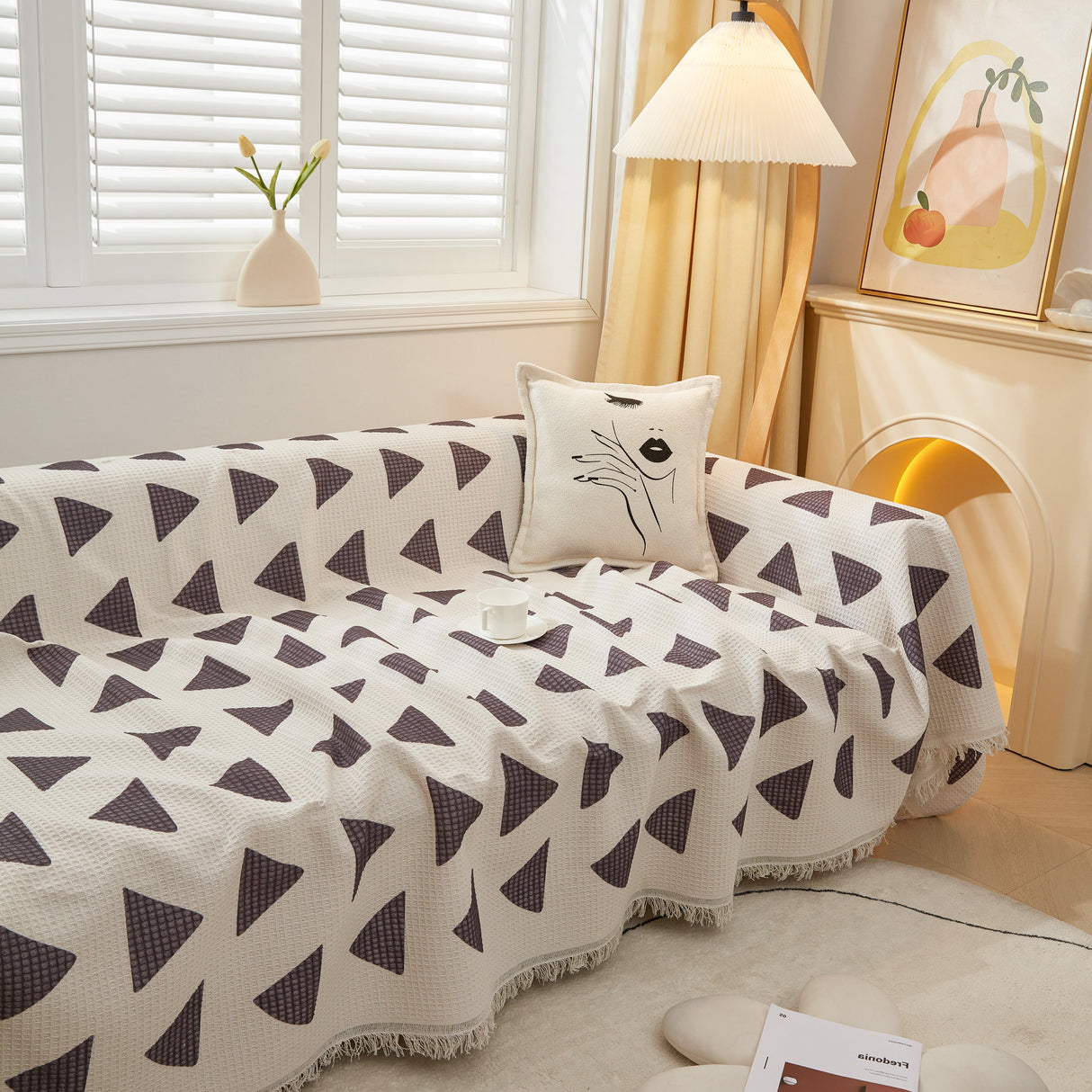 High-Quality Fabric Non-Slip Sofa Cover Throw, Throw Blankets for Couch, Furniture Covers for Pets