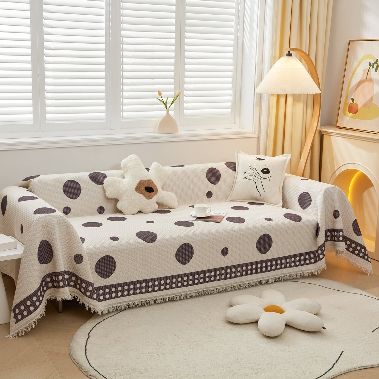 High-Quality Fabric Non-Slip Sofa Cover Throw, Throw Blankets for Couch, Furniture Covers for Pets