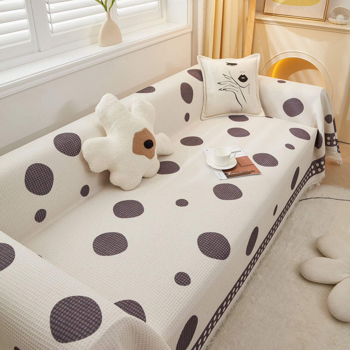 High-Quality Fabric Non-Slip Sofa Cover Throw, Throw Blankets for Couch, Furniture Covers for Pets