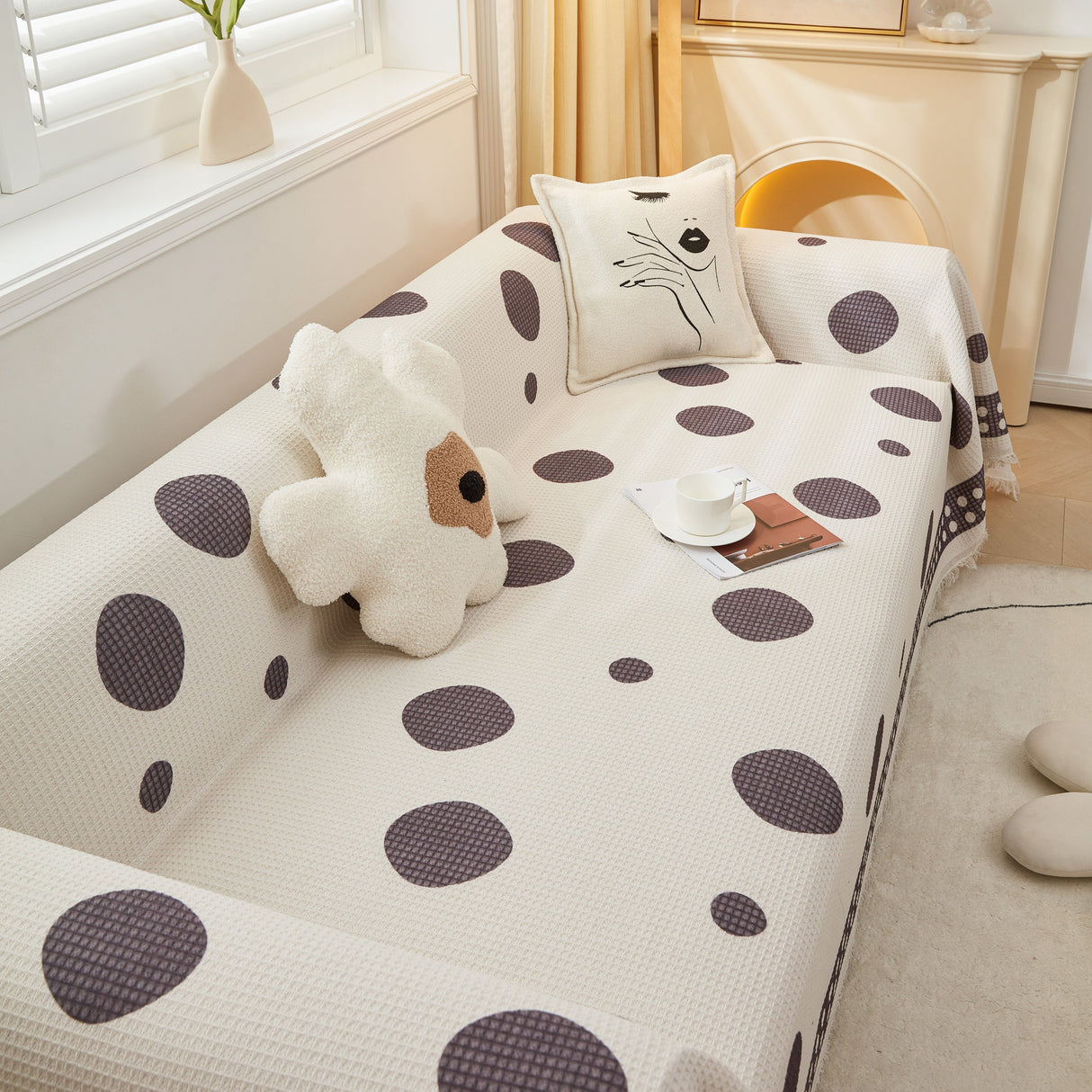 High-Quality Fabric Non-Slip Sofa Cover Throw, Throw Blankets for Couch, Furniture Covers for Pets