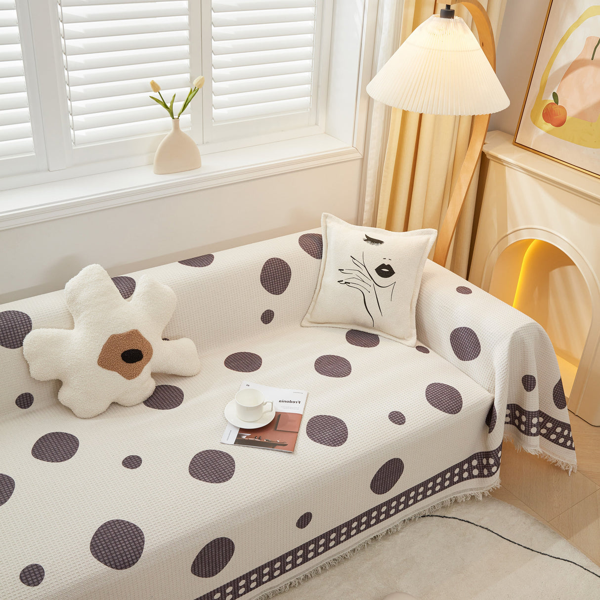 High-Quality Fabric Non-Slip Sofa Cover Throw, Throw Blankets for Couch, Furniture Covers for Pets