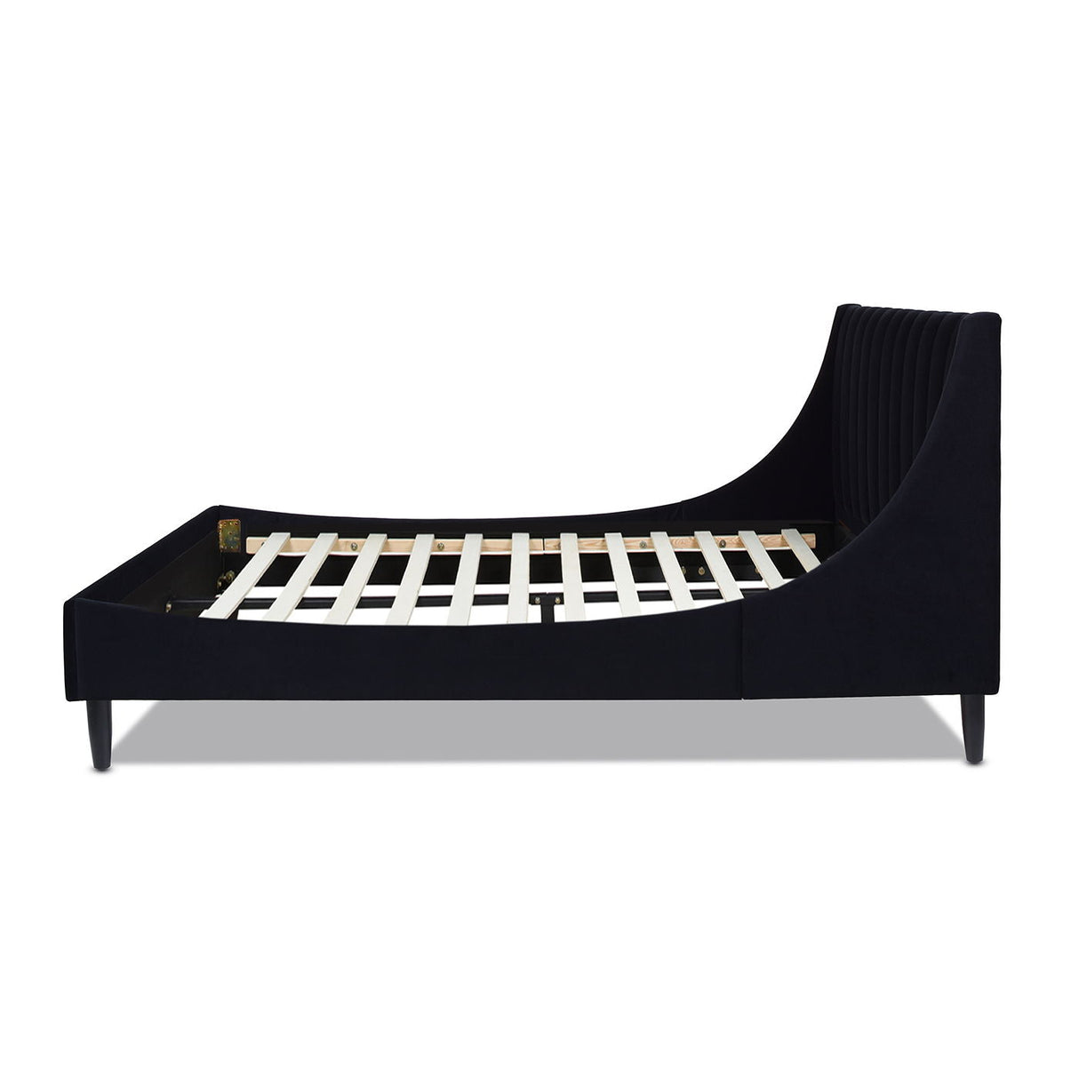 Aspen - Vertical Tufted Modern Headboard Platform Bed Set by Couch.com