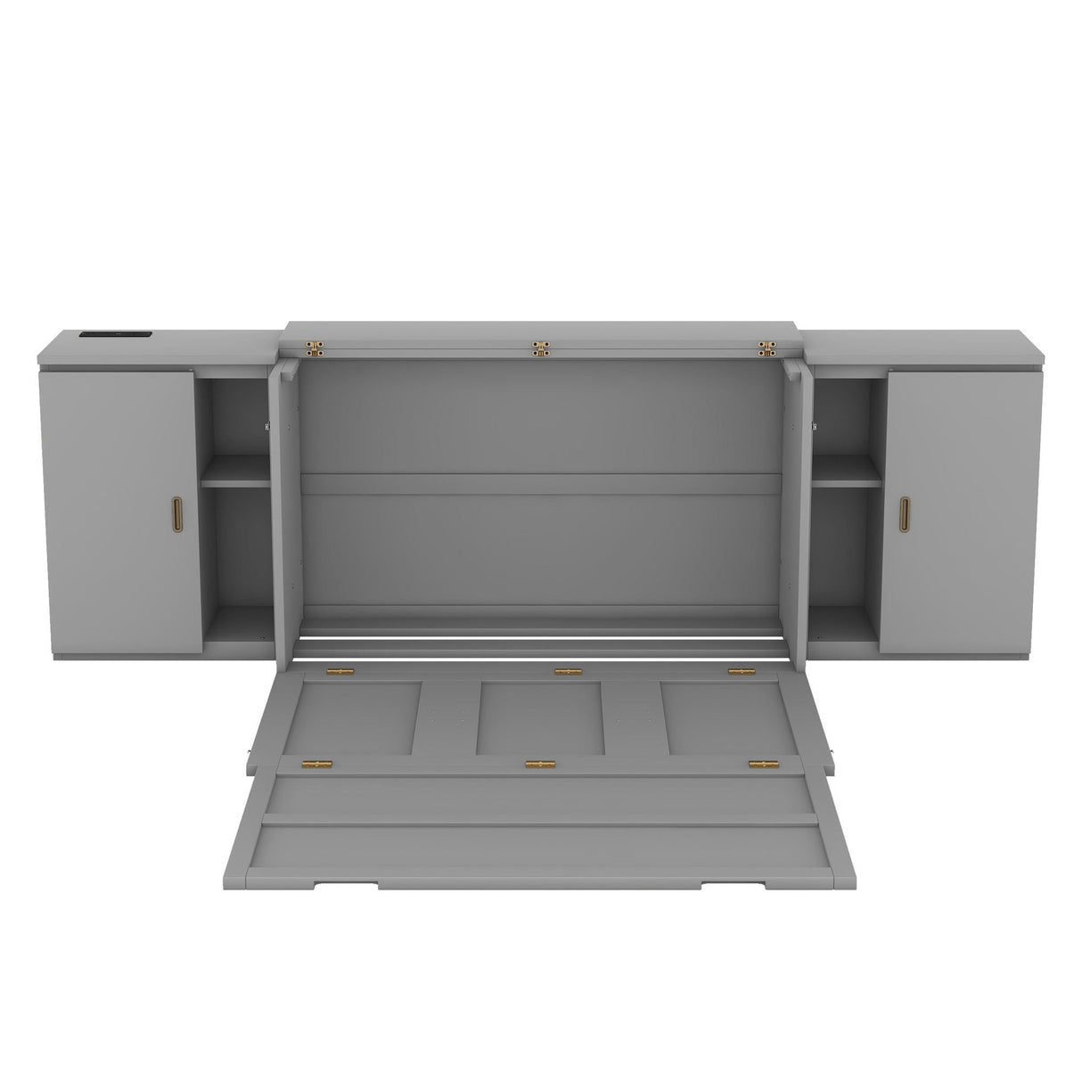 Murphy Bed With Shelves, Cabinets And USB Ports by Couch.com