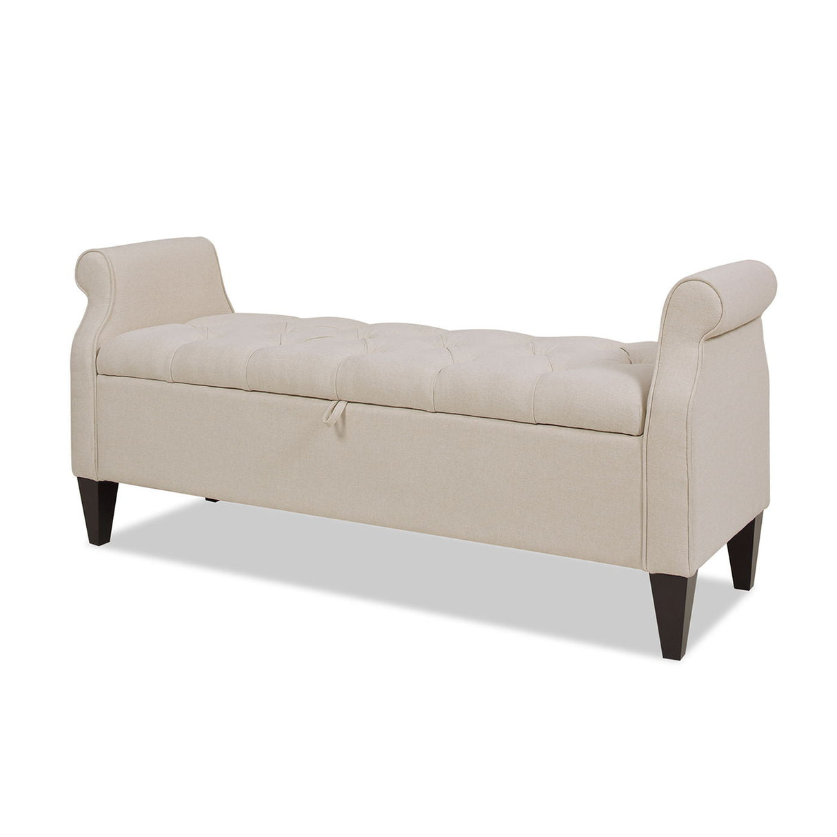 Jacqueline - Tufted Roll Arm Storage Bench by Couch.com