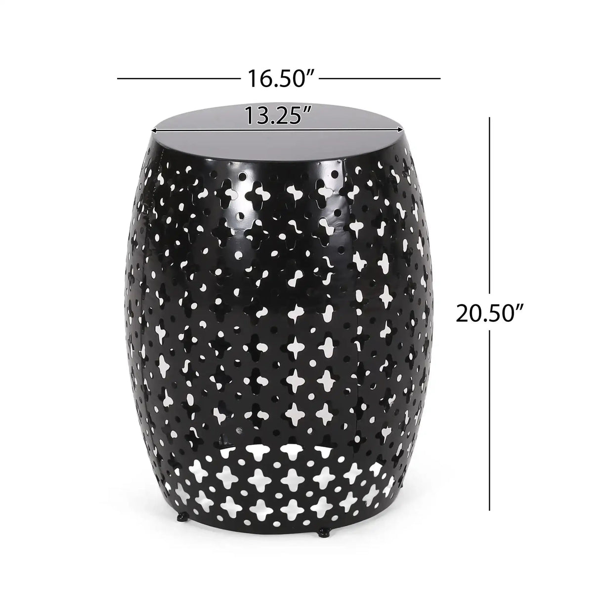 Modern Design Metal End Table Large