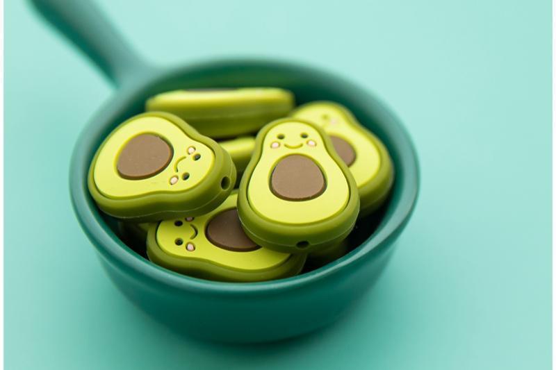 5PCS/SET Silicone Animal Beads BPA Free Baby Teething Beads Toy For Pacifier Clips New Born Silicone Rodent Tiny Rod Baby Teether For Baby Kids
