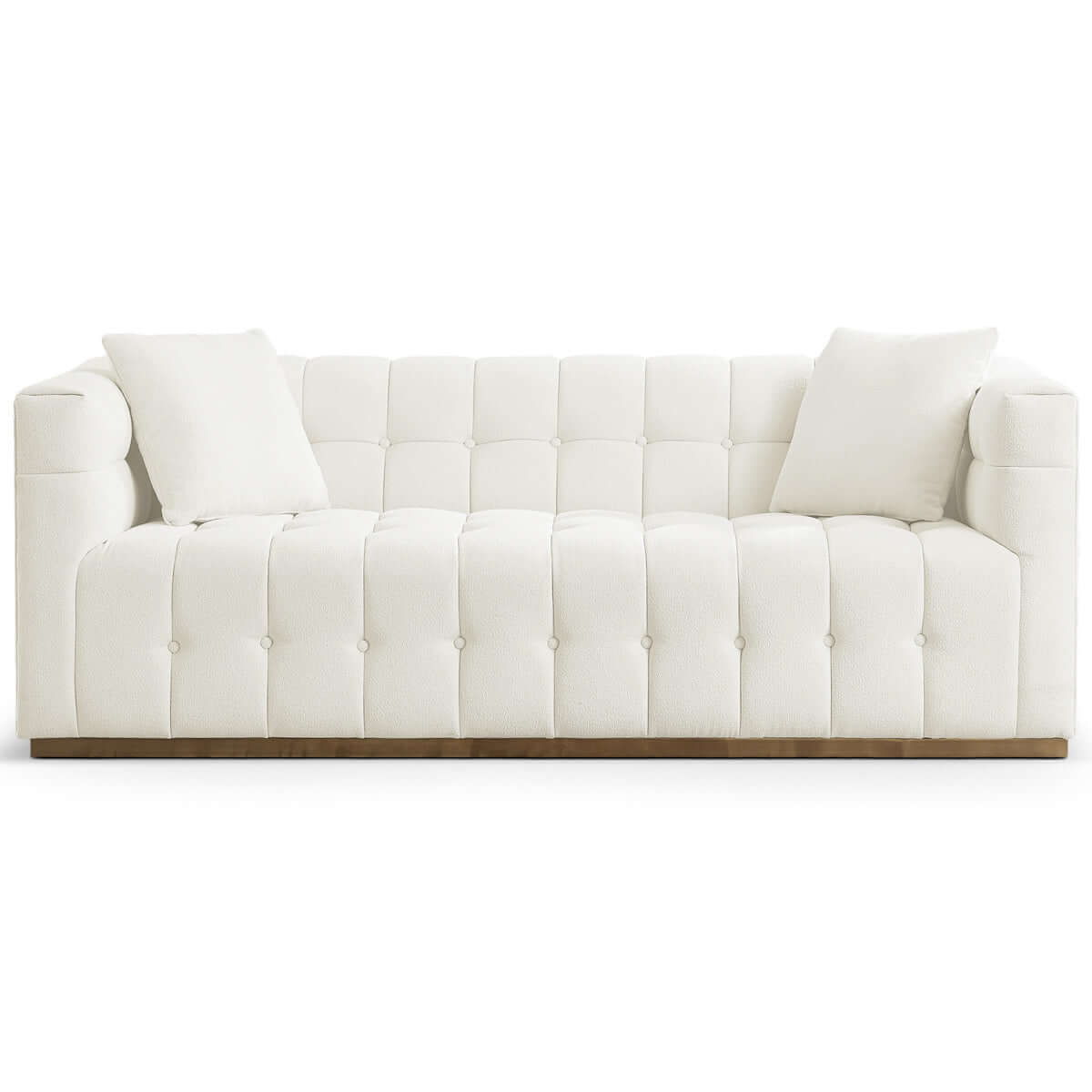 Eleanor - Sofa Boucle - Beige / Gold / Ivory / Ivory White by Couch.com