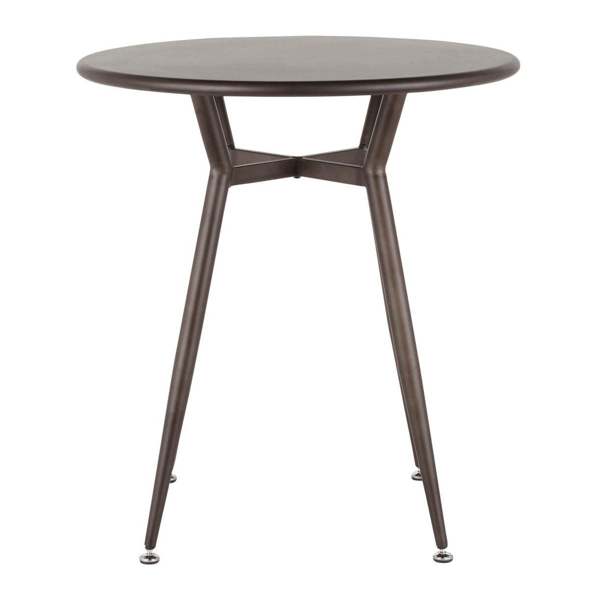 Clara - Industrial Round Dinette Table - Antique by Couch.com