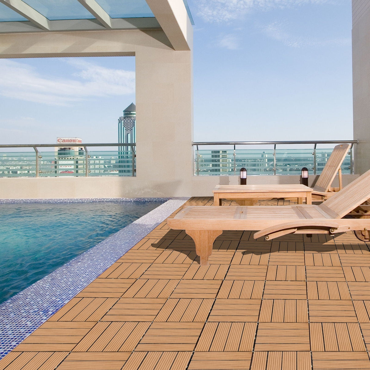 Composite Deck Tiles, Resist Rust, Water, Weather by Couch.com