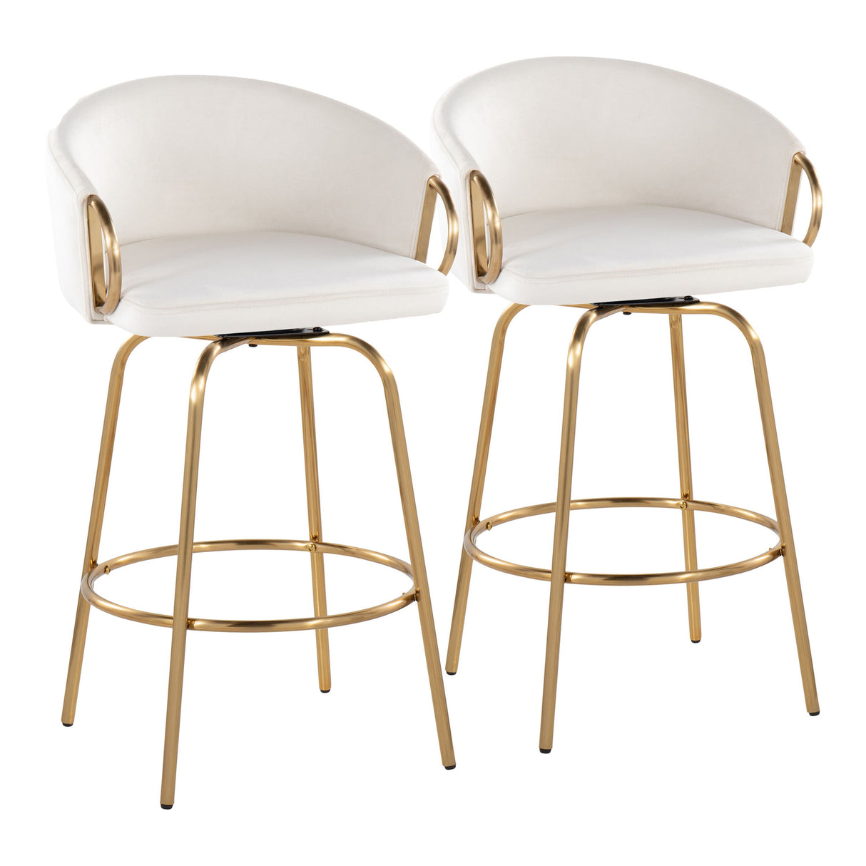 Claire - Contemporary & Glam Counter Stool (Set of 2) by Couch.com