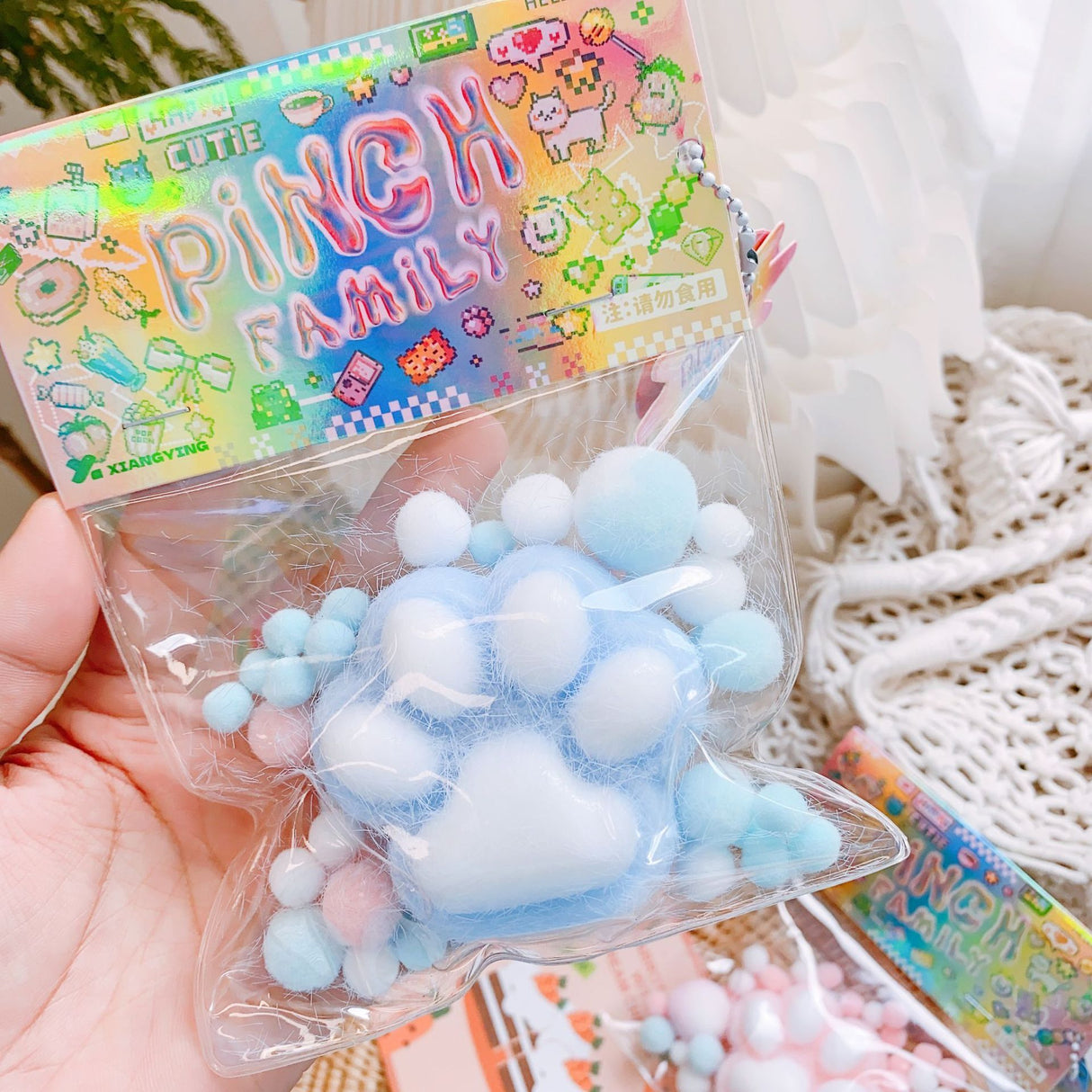 Decompress Squeezing Toy Cat's Paw Pressure Reduction Toy