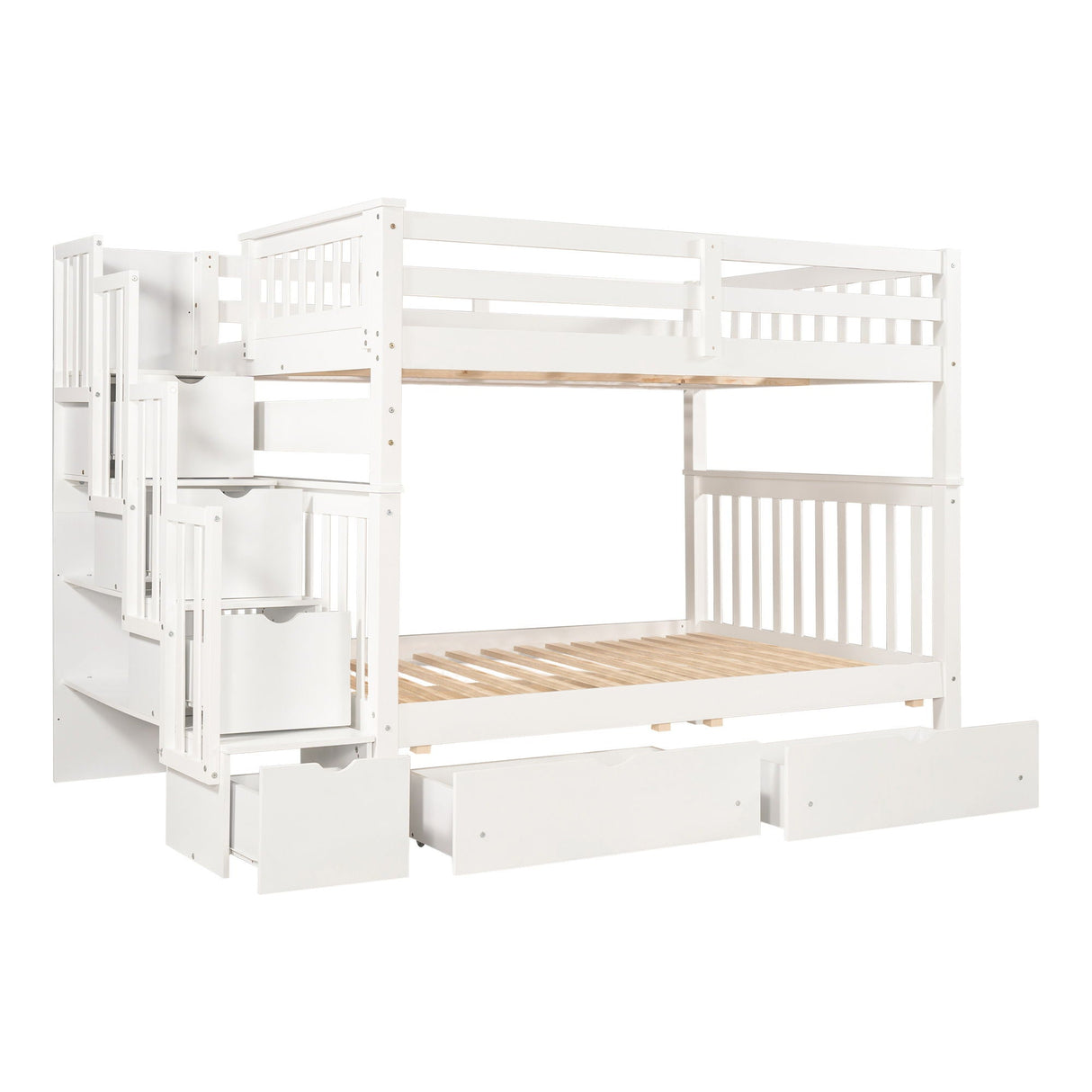 Bunk Bed With Shelves And 6 Storage Drawers by Couch.com