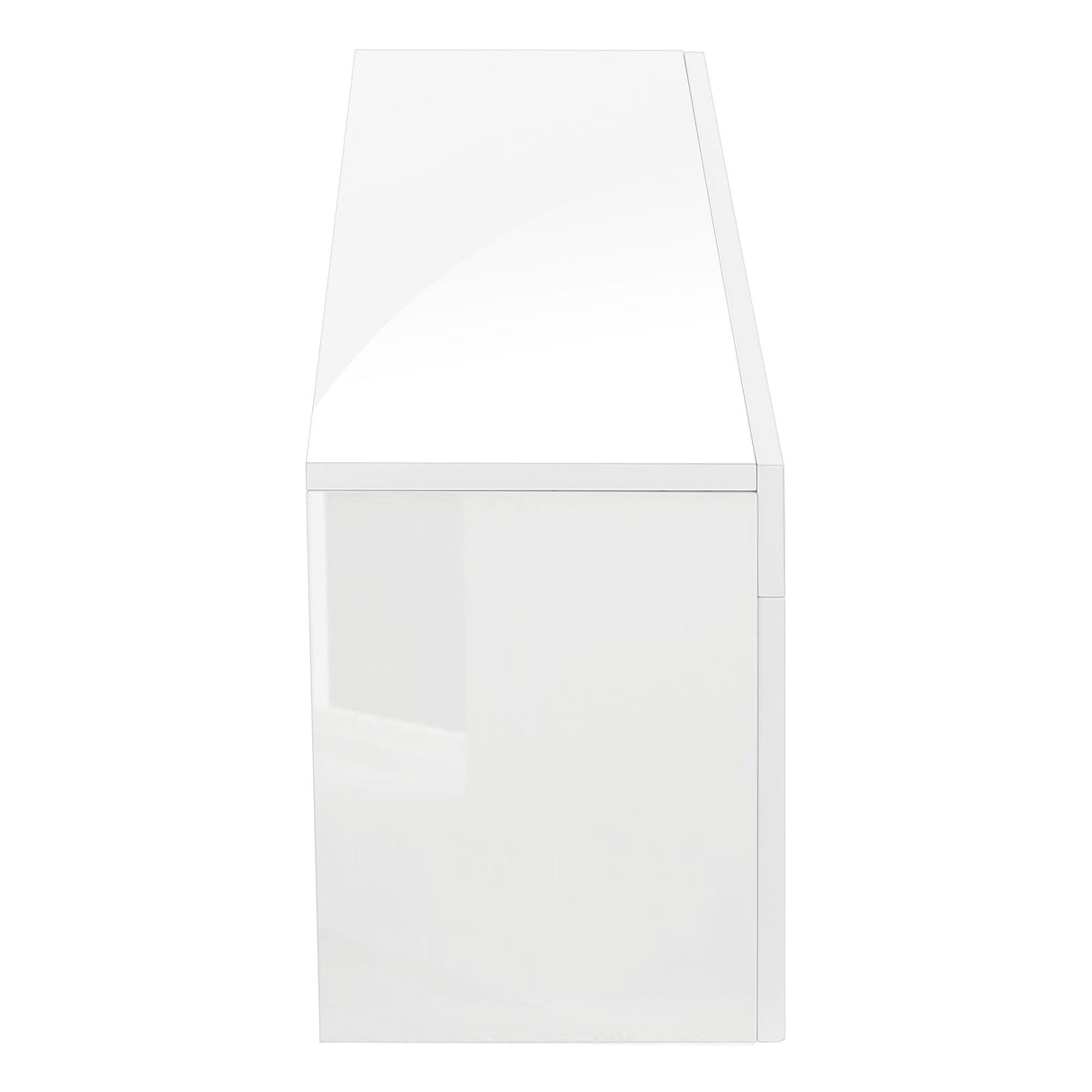 TV Stand, Console, Media Entertainment Center, Storage Cabinet, Glossy Contemporary & Modern - White by Couch.com