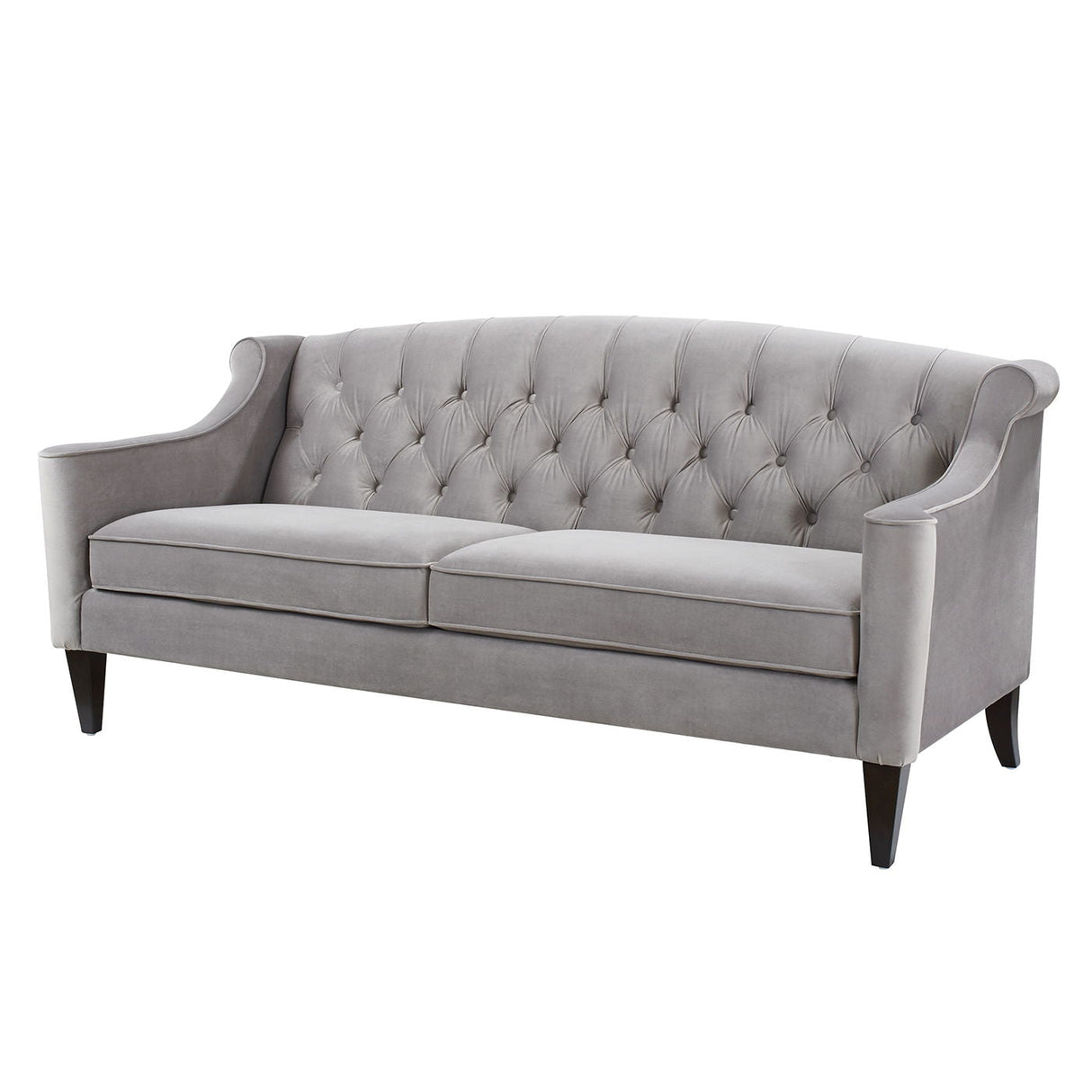 Ken - Upholstered Button Tufted Sofa - Opal Gray by Couch.com