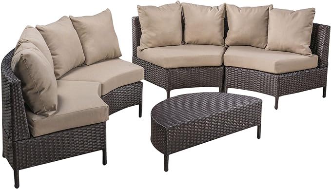Pt Limon - 5 Pieces Sofa Set - Brown / Beige by Couch.com