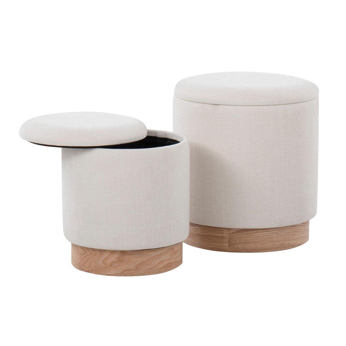 Marla - Contemporary, Nesting Ottoman Set by Couch.com