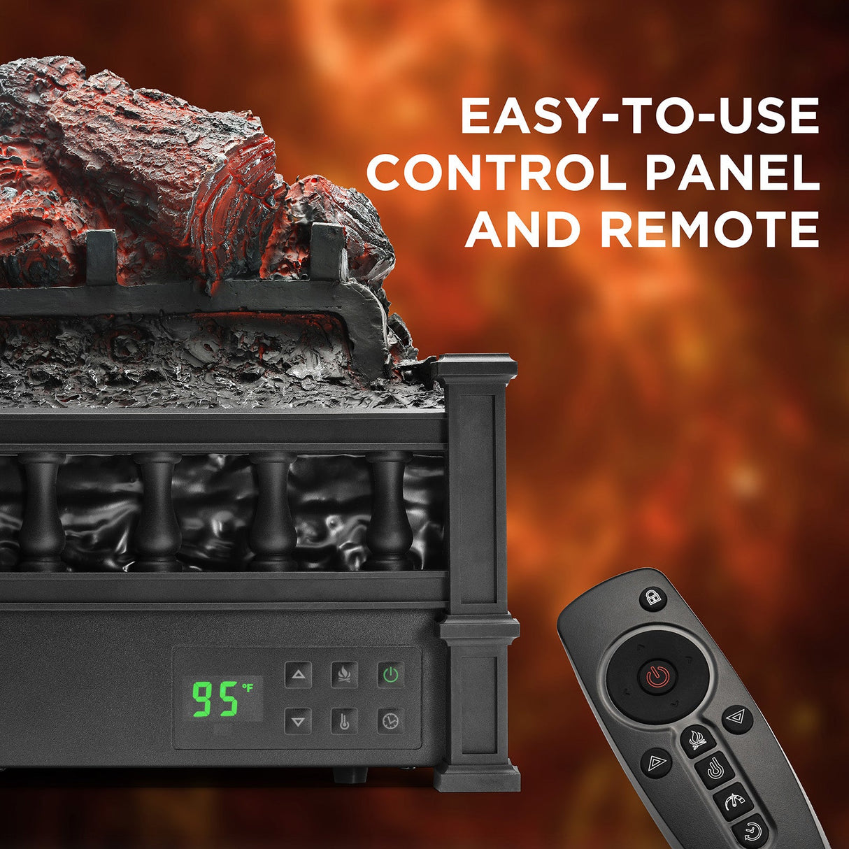 (Open Box) Eternal Flame EF26-PB Electric Fireplace Logs