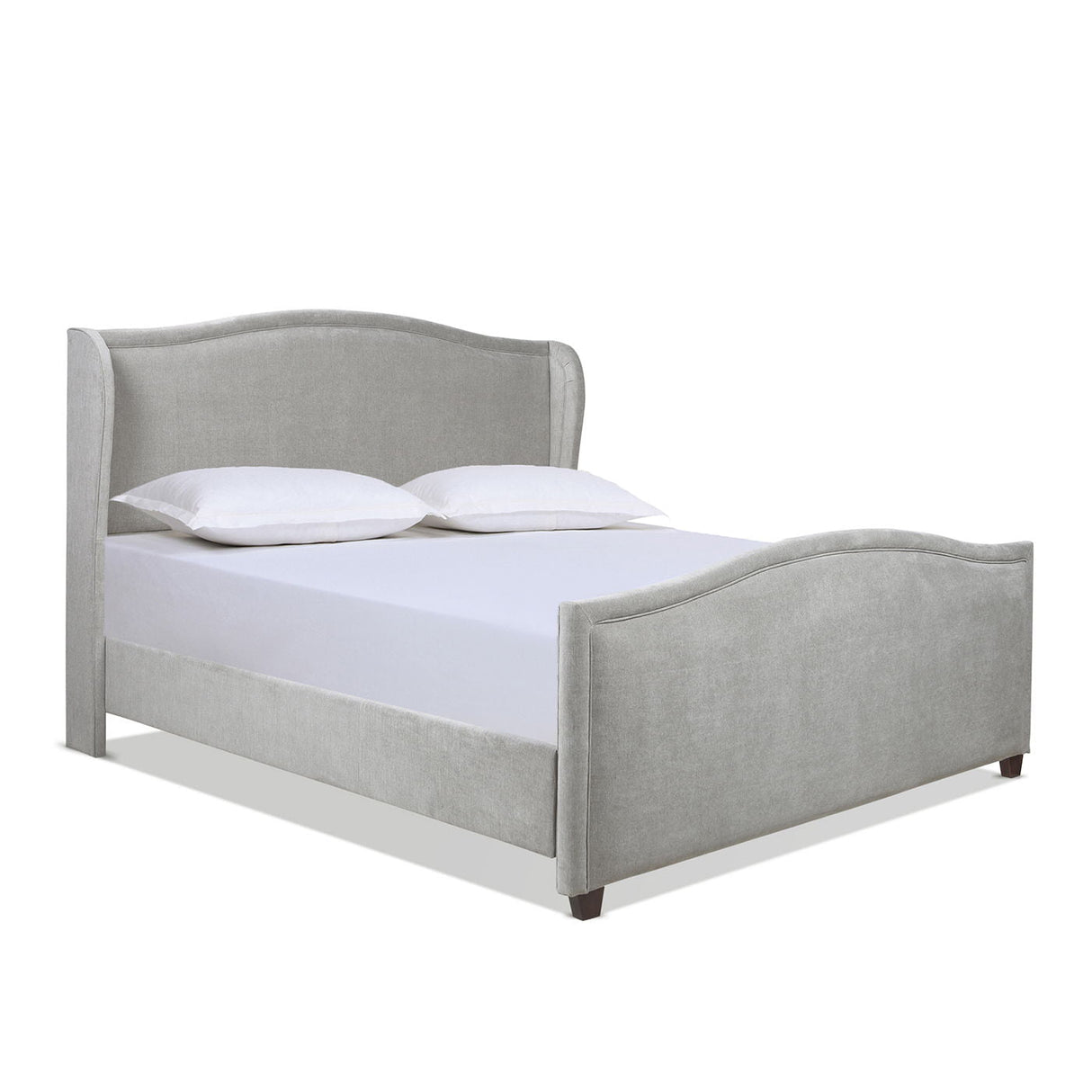 Carmen - Upholstered Wingback Panel Bed Frame by Couch.com