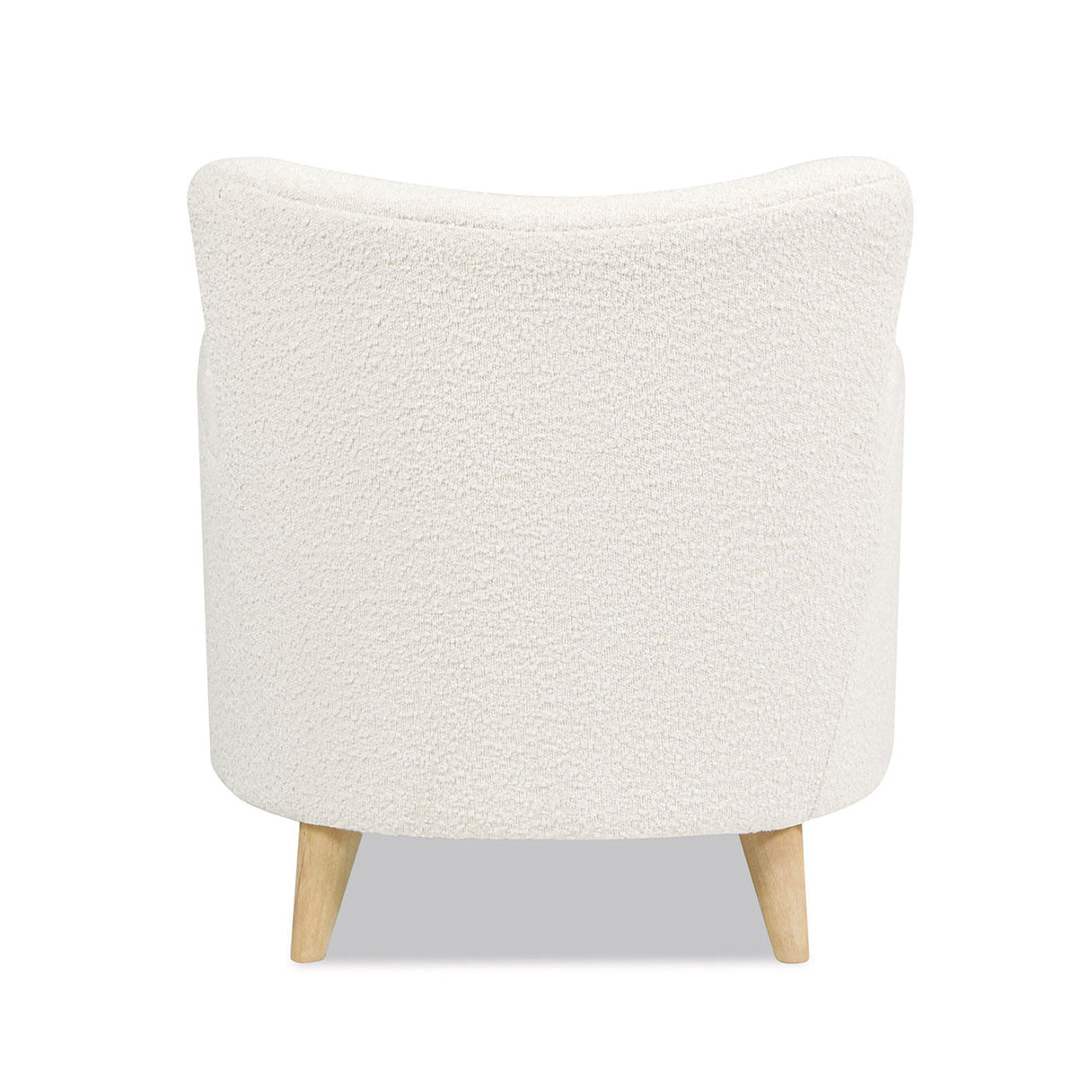 Lune - Curved Arm Accent Chair With Lumbar Pillow - Ivory White by Couch.com