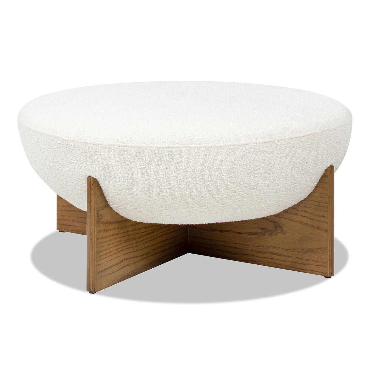 Bali - Round Upholstered Ottoman by Couch.com