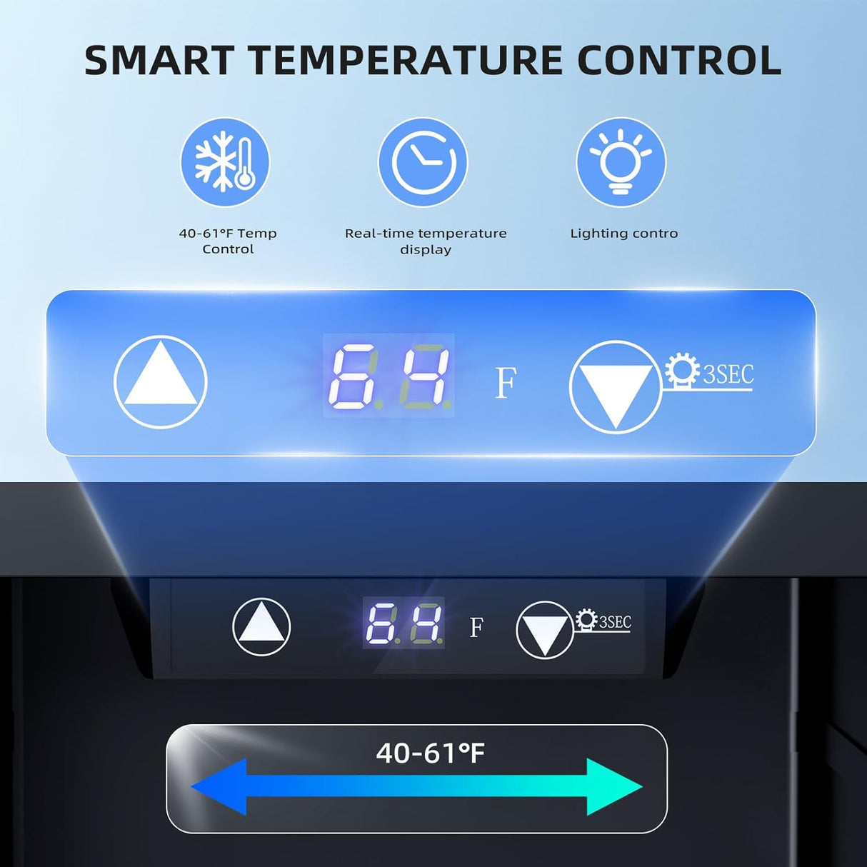 0.6Cu. Ft. Freestanding Wine Cellar Mini Fridge, 4-Bottle Red Wine with 6-Can Beverage Refrigerator, Quiet Compressor, LED Light and Display