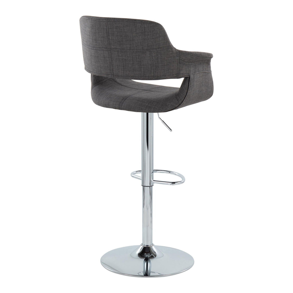 Vintage Flair - Mid Century Modern Adjustable Barstool With Oval Footrest (Set of 2) by Couch.com