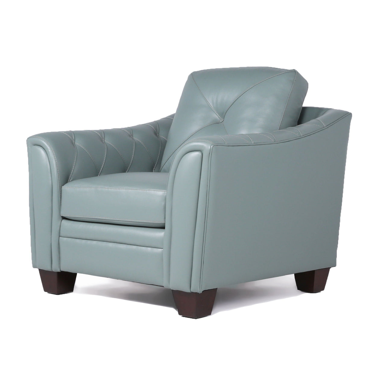 Modern Tufted Leather Chair by Couch.com