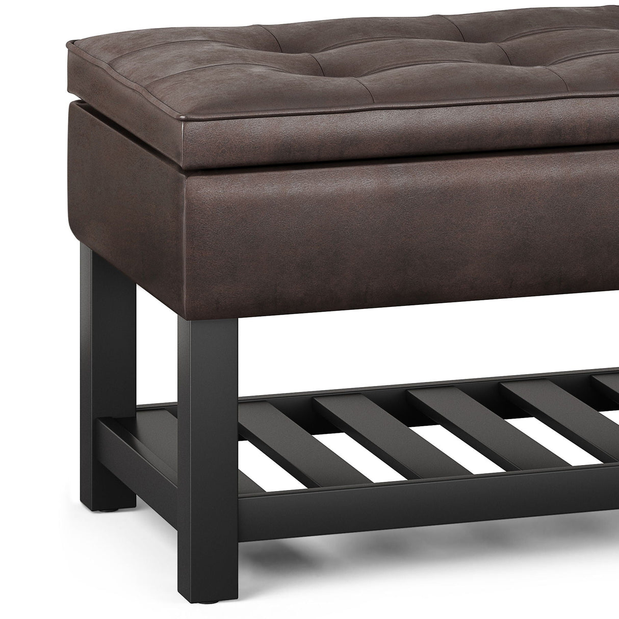 Cosmopolitan - Storage Ottoman Bench With Open Bottom by Couch.com