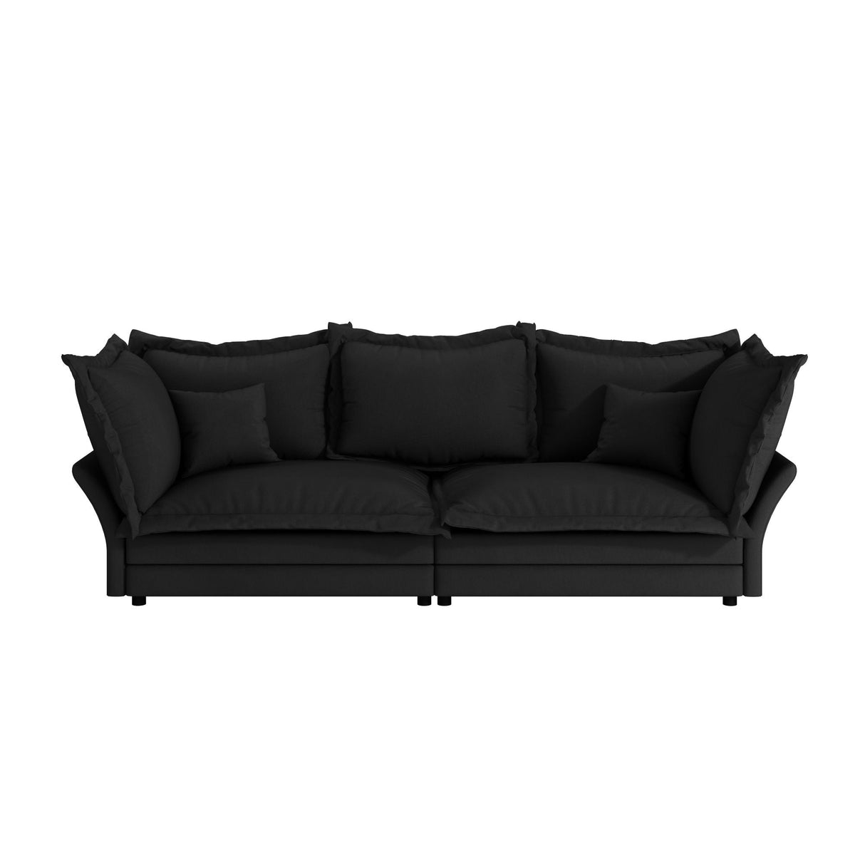 Modern Comfy Upholstered Sofa Cloud Couch, Deep Seat Couches With Multiple Large Soft Pillows by Couch.com