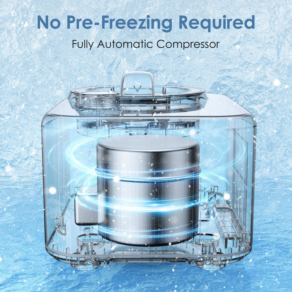 0.8L Ice Cream Maker with Compressor IC3908