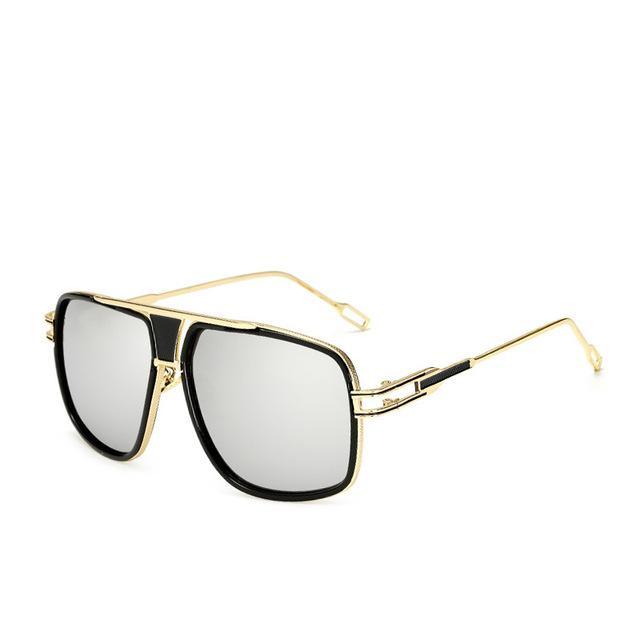 NEW Elegant Luxury Trend Driving Sunglasses Gold Big Frame Oversized Square For Man and Women Sunglasses