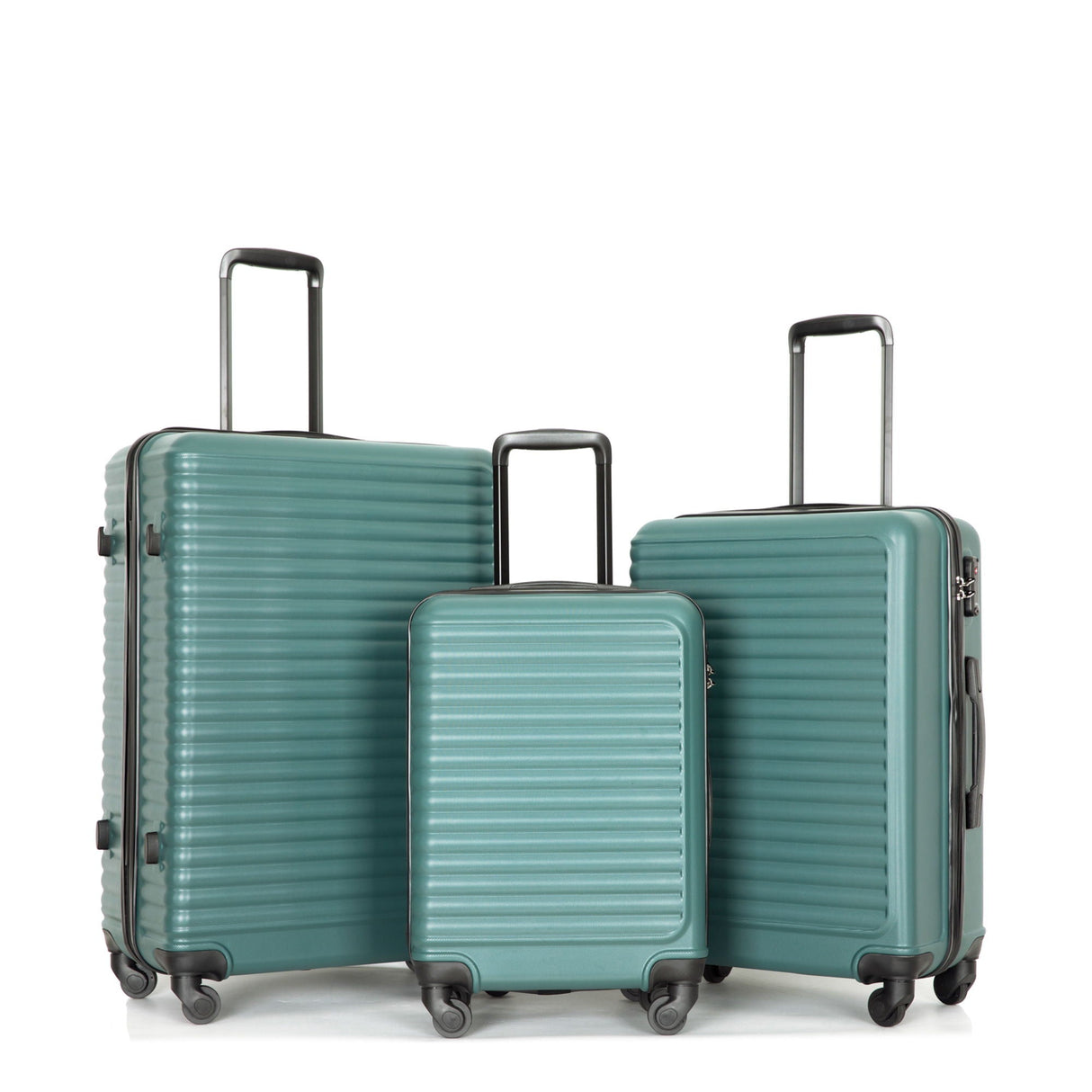 3 Piece Luggage Sets Lightweight Suitcase With Two Hooks, Spinner Wheels, Tsa Lock by Couch.com