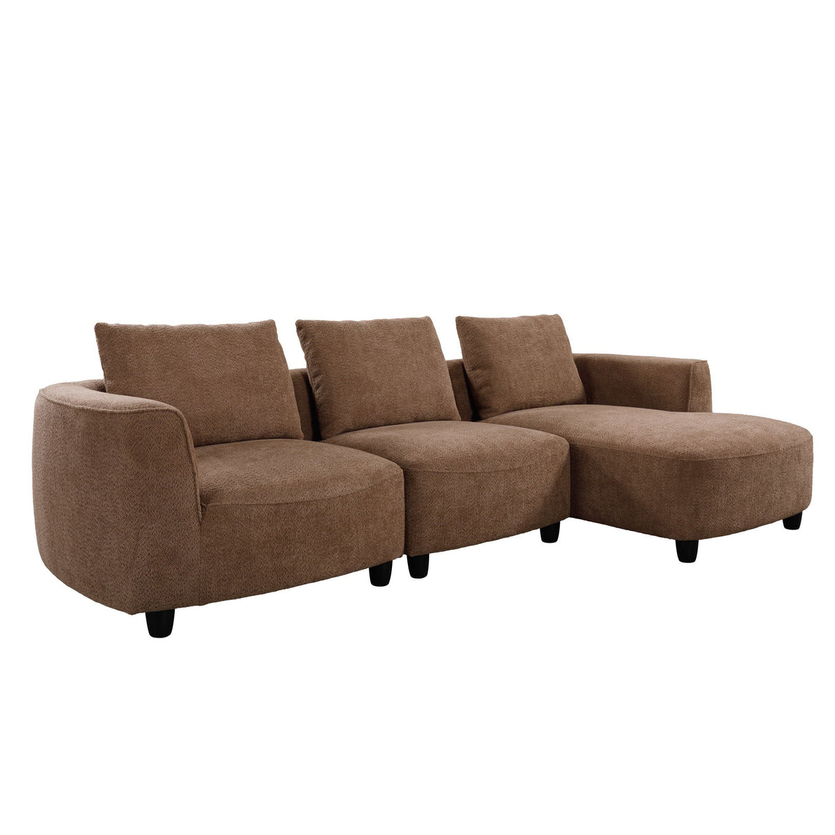 Mid-Century Modern 3 Seater Sofa With Recliner by Couch.com