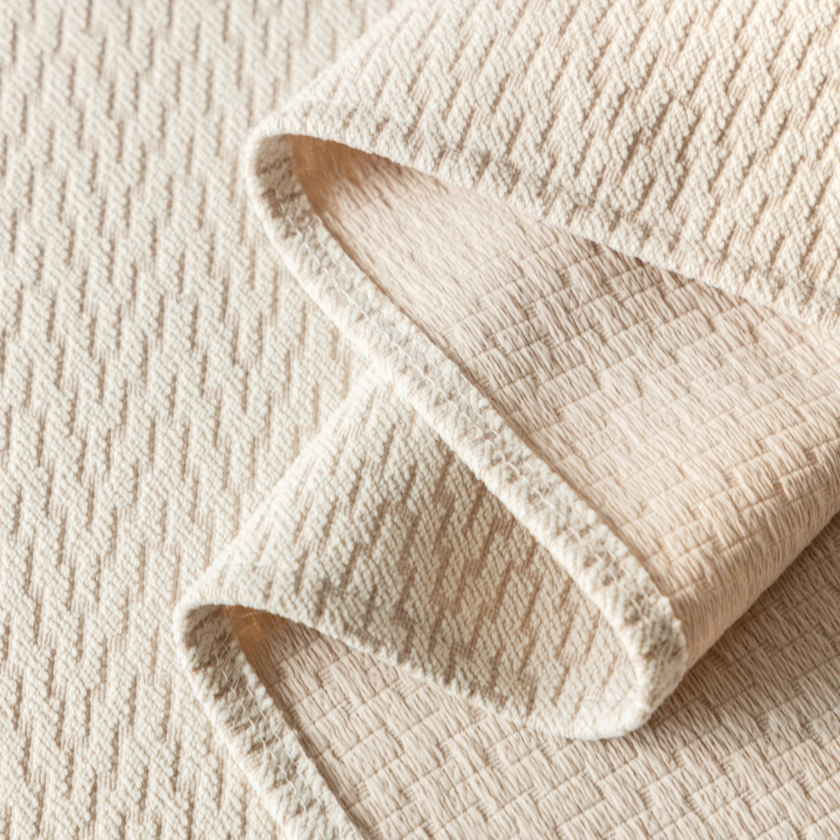 Herringbone Textured Sofa Throw Blanket, Durable Pet Friendly Modern Couch Slipcover