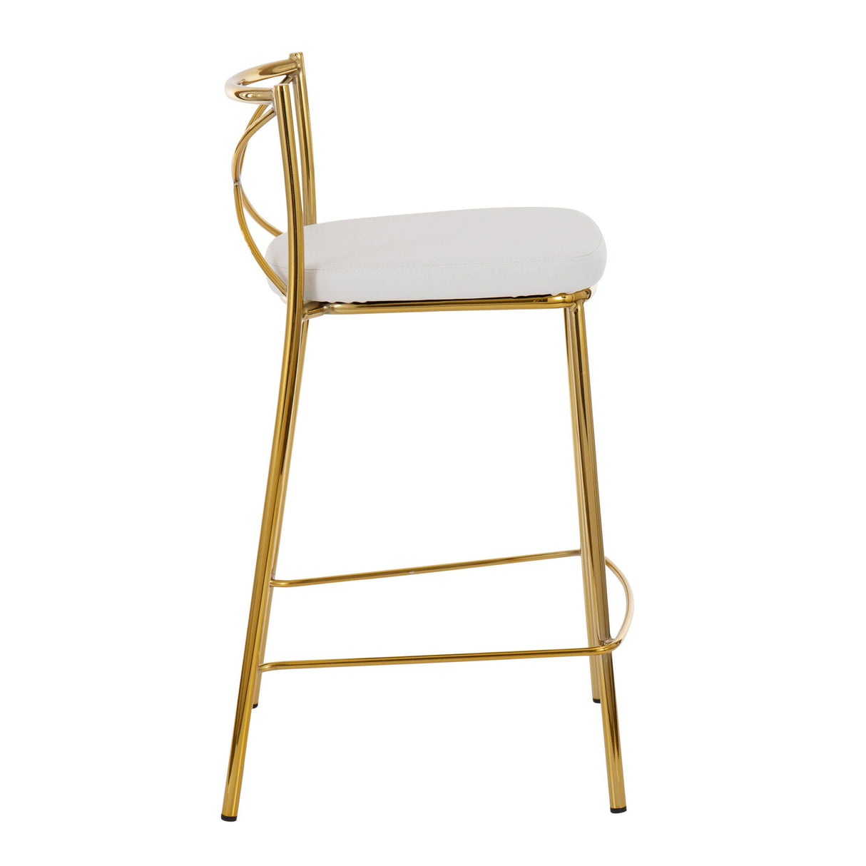 Modern Charlotte - Contemporary Fixed Height Counter Stool (Set of 2) by Couch.com