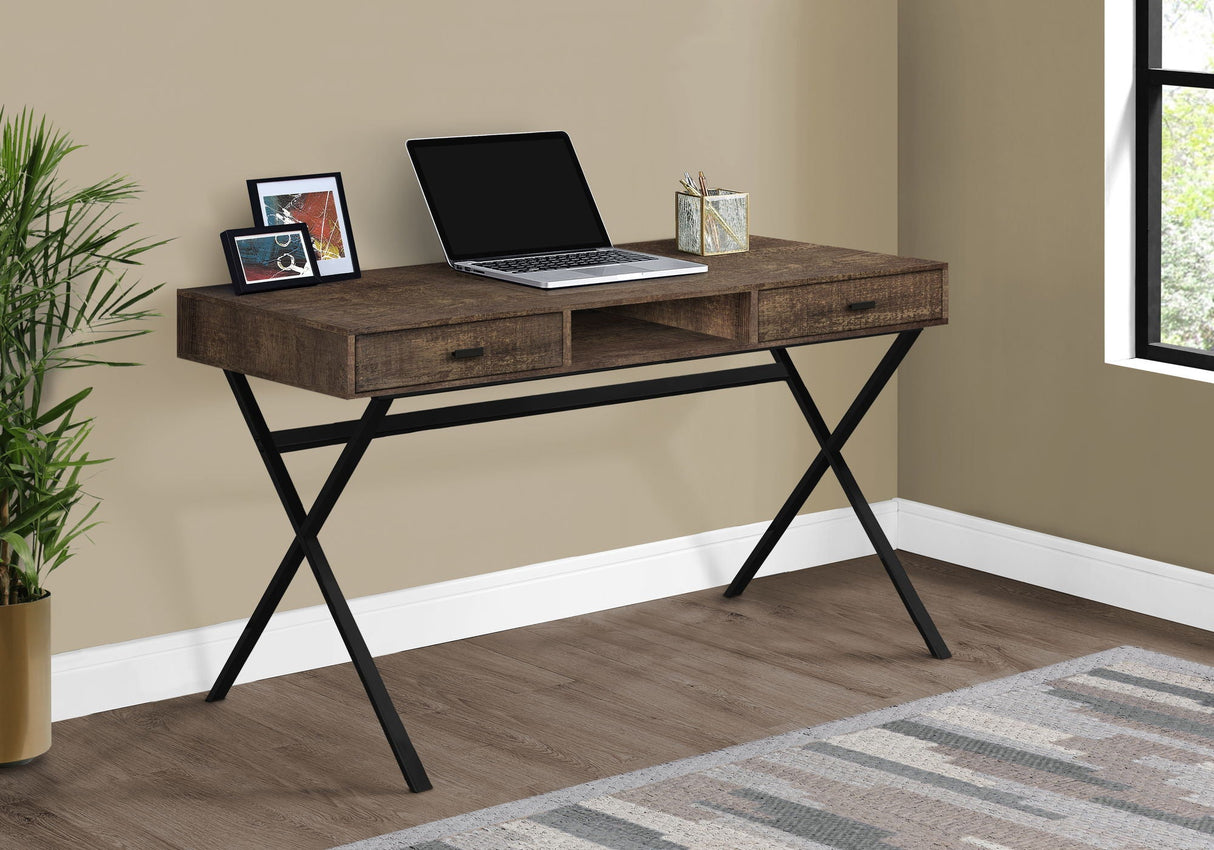 Computer Desk For Home Office, Laptop, Storage Drawers, Glossy Contemporary & Modern by Couch.com