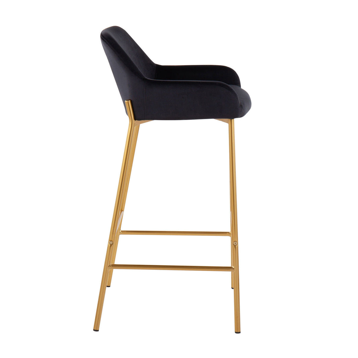 Daniella - Contemporary / Glam Fixed Height Bar Stool (Set of 2) by Couch.com
