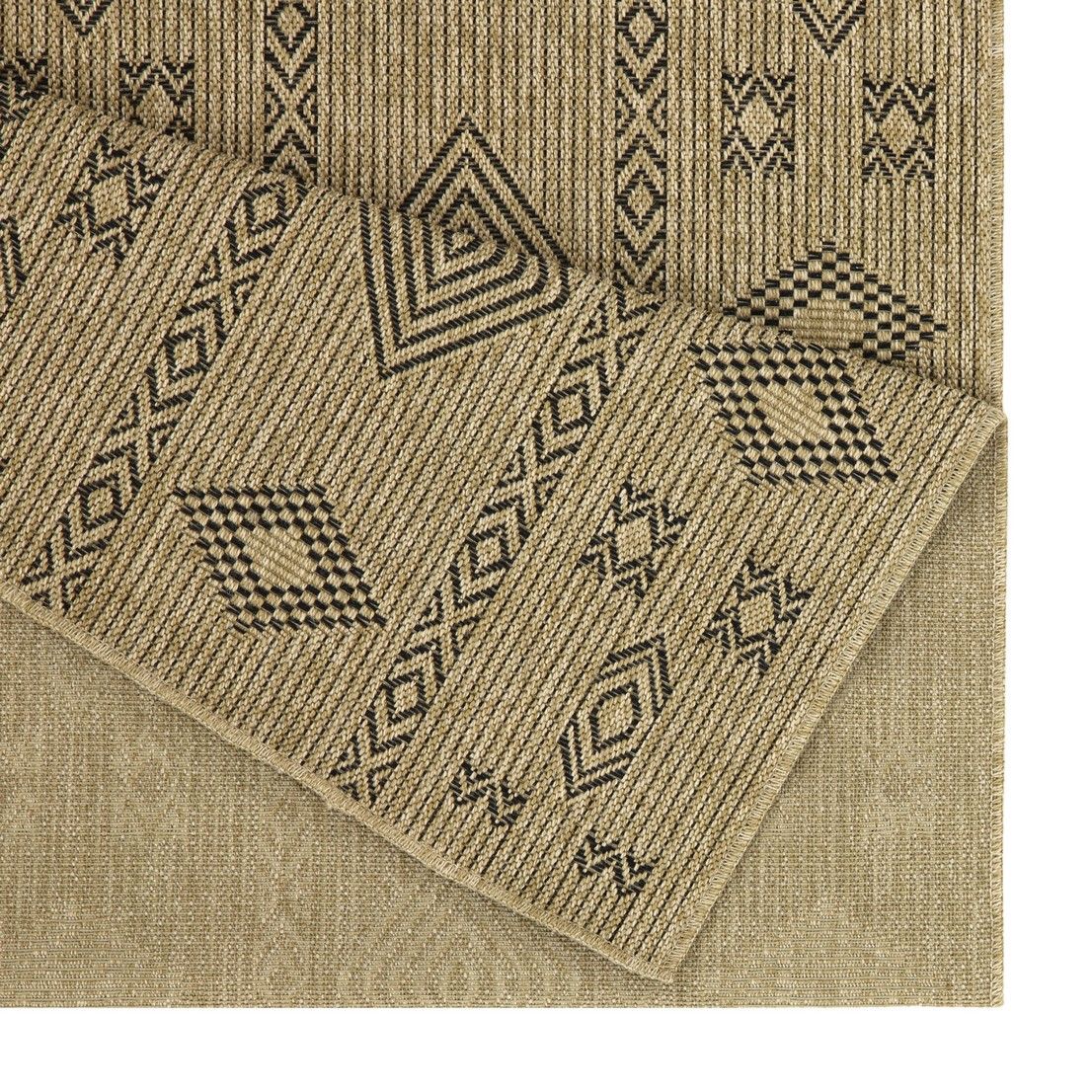 Earth - 2'7" X 7'3" Indoor, Outdoor Area Rug - Jute / Black by Couch.com