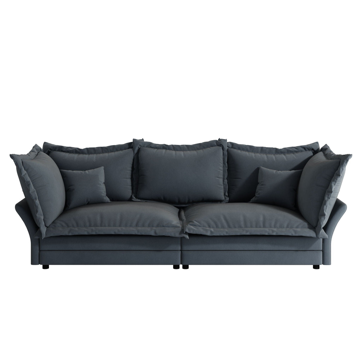 Modern Comfy Upholstered Sofa Cloud Couch, Deep Seat Couches With Multiple Large Soft Pillows by Couch.com