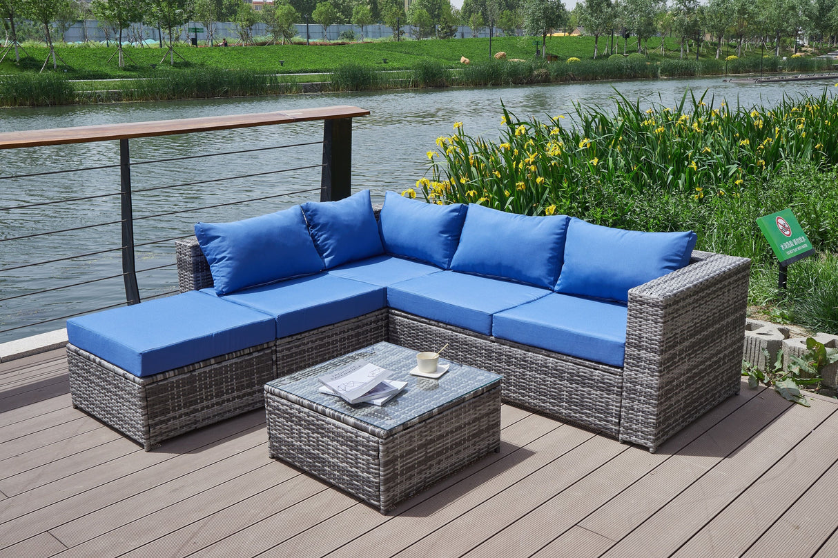 Patio Sofa With Cushions by Couch.com